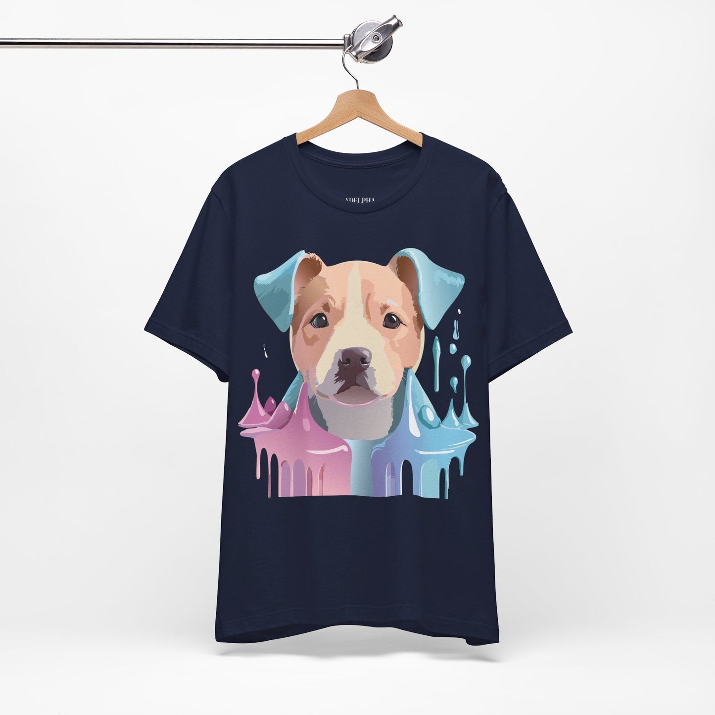 Unisex Dog Graphic Tee With Vintage Inspired Artwork By Adelpha Short Sleeve Shirt