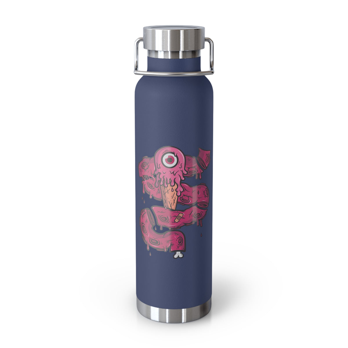 22oz Copper Insulated Water Bottle with Cartoon Design - CV72