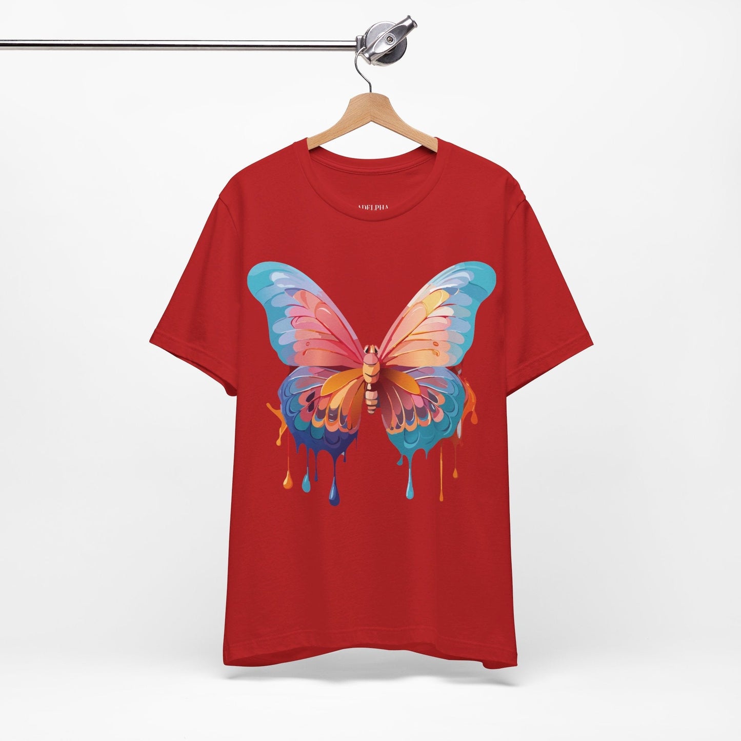 Butterfly Graphic Tee Adelpha Unisex Short Sleeve Design Tee