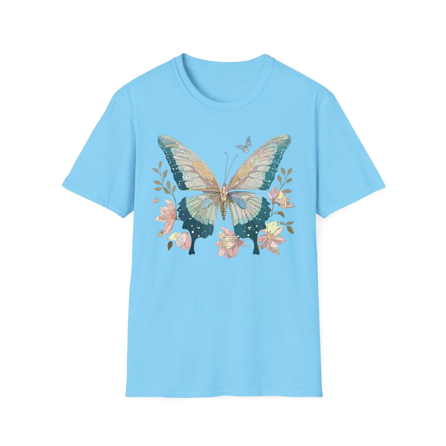 Butterfly T Shirt Unisex Softstyle Short Sleeve Gildan 64000 Monarch Inspired Shirt