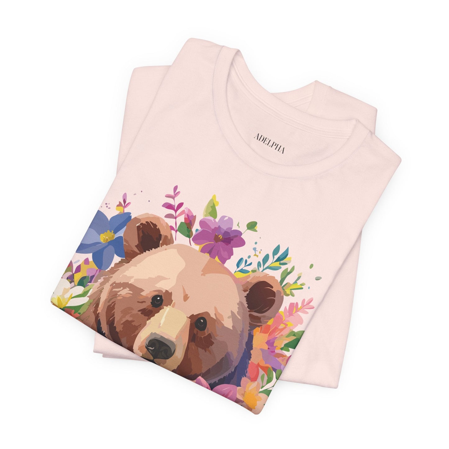 Bear Graphic Tee Adelpha Unisex Vintage Inspired Short Sleeve Shirt