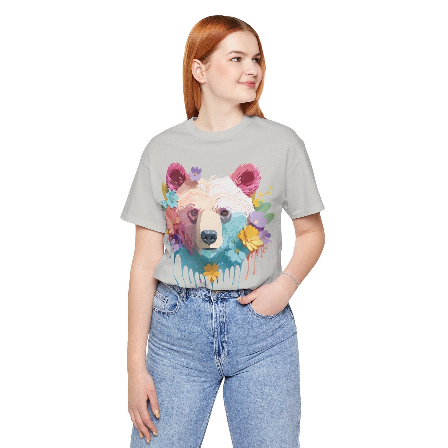 Bear Graphic Tee By Adelpha Unisex Short Sleeve Shirt Vintage Inspired Artwork