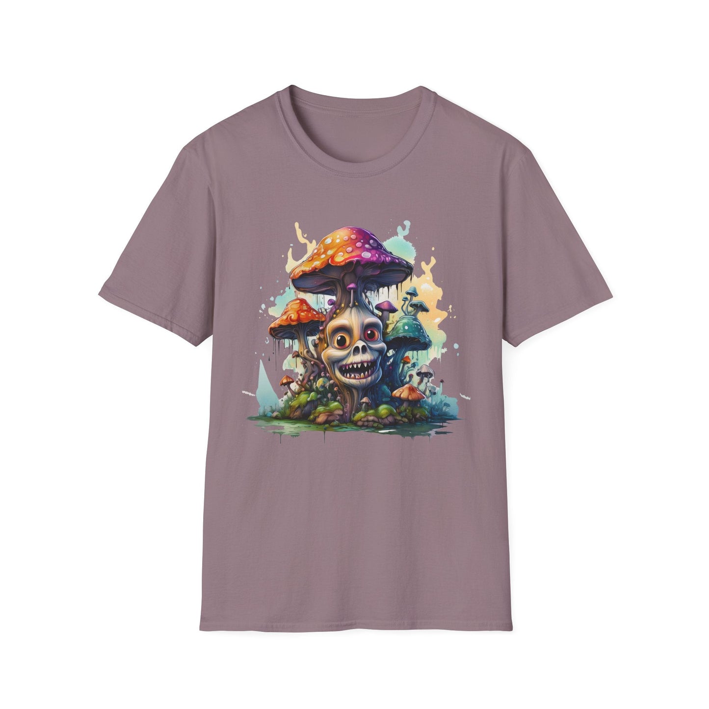 Mashroom Tee Shirt Unisex Graphic Mashroom Tee Fun Fungus Design Softstyle 64000