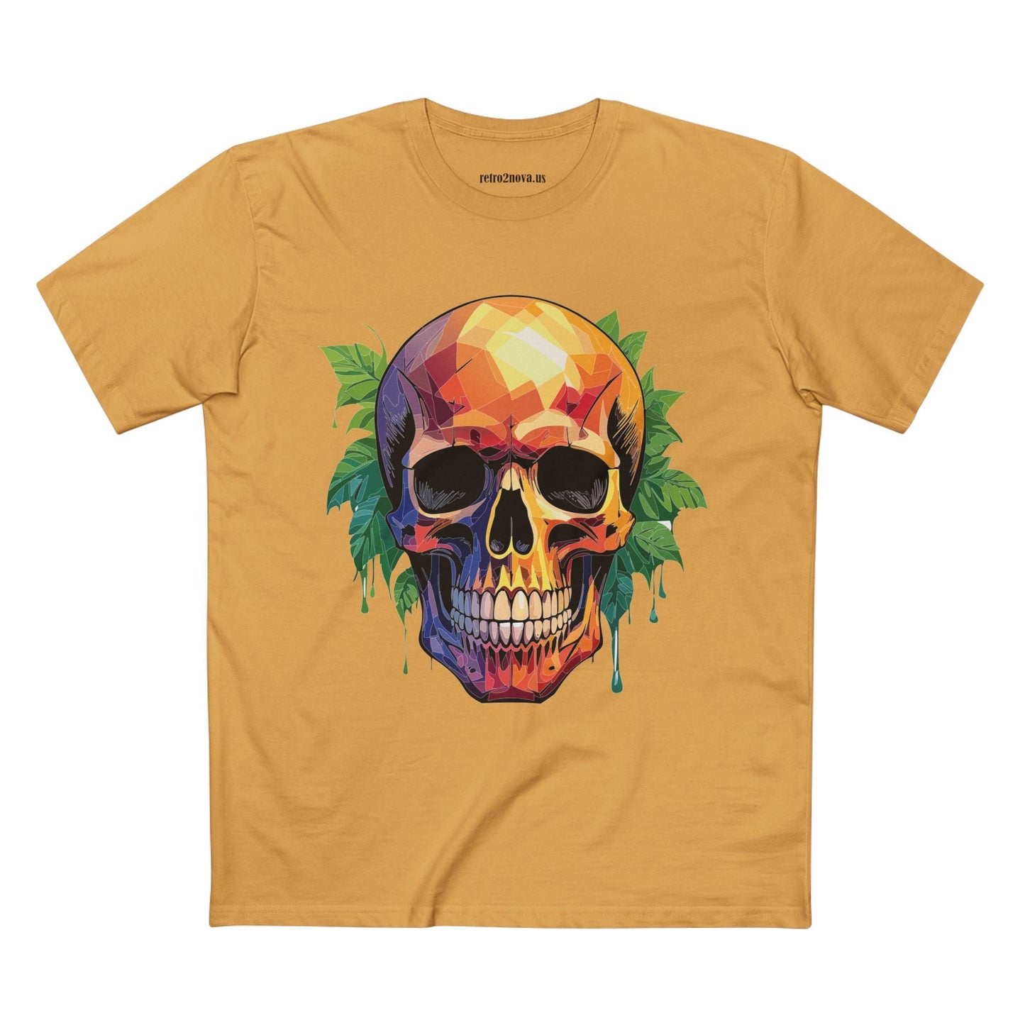 Skull and Skeleton Shirt Unisex Premium Cotton Tee with Original Art Design Retro2Nova Collection