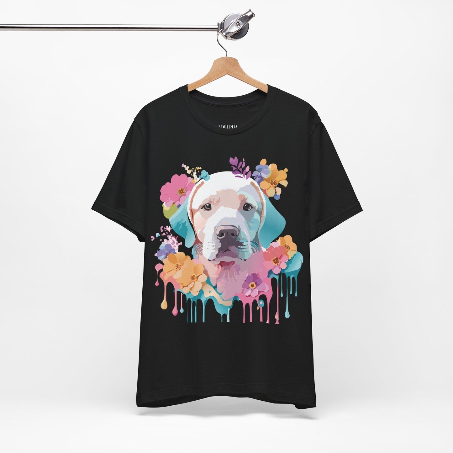 Dog Graphic Tee Unisex Vintage Inspired Art Design Adelpha Short Sleeve Jersey Shirt