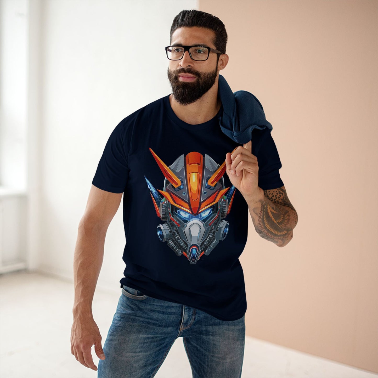 Cyborg Robot Graphic Unisex 100 Cotton Staple Tee 15