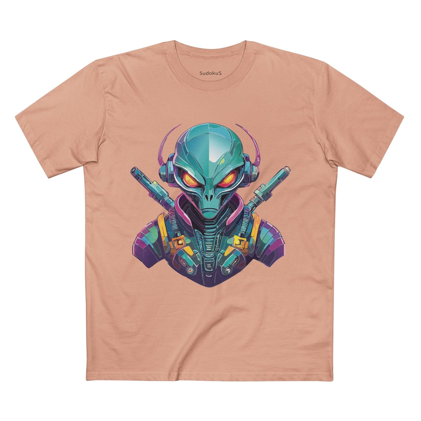 Aliens Graphic Unisex 100 Cotton Staple Tee 6