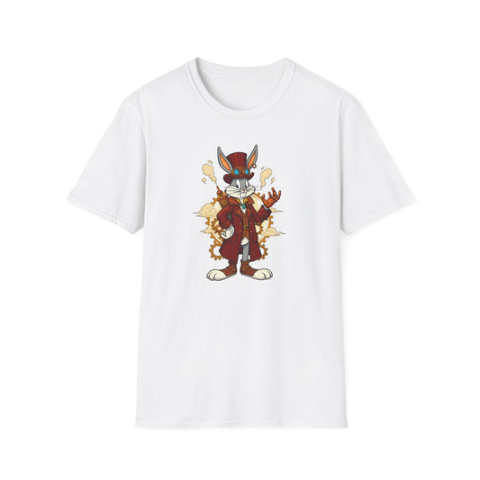 Cartoon Bunny Graphic Unisex Cotton Animal Animation Artwork Design Tee 36