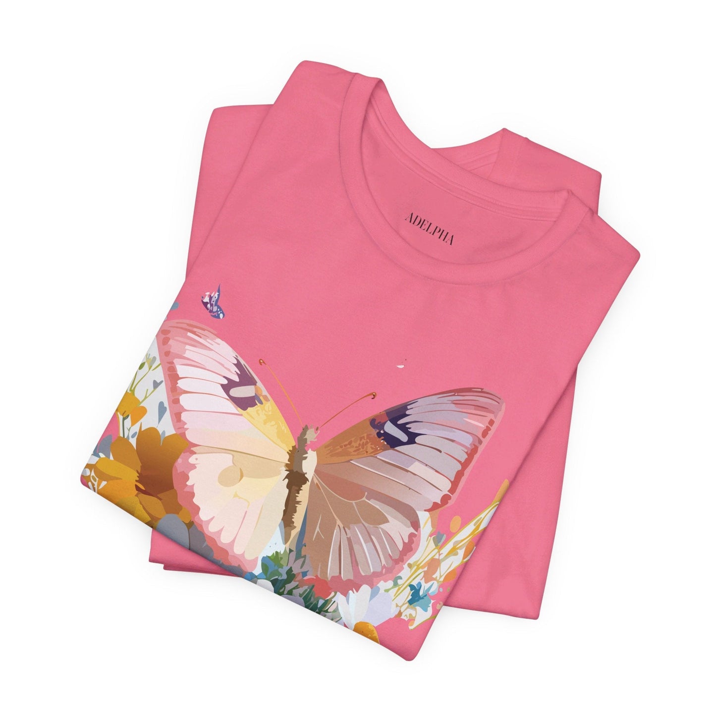 Butterfly Graphic Tee Unisex Short Sleeve Art Design By Adelpha