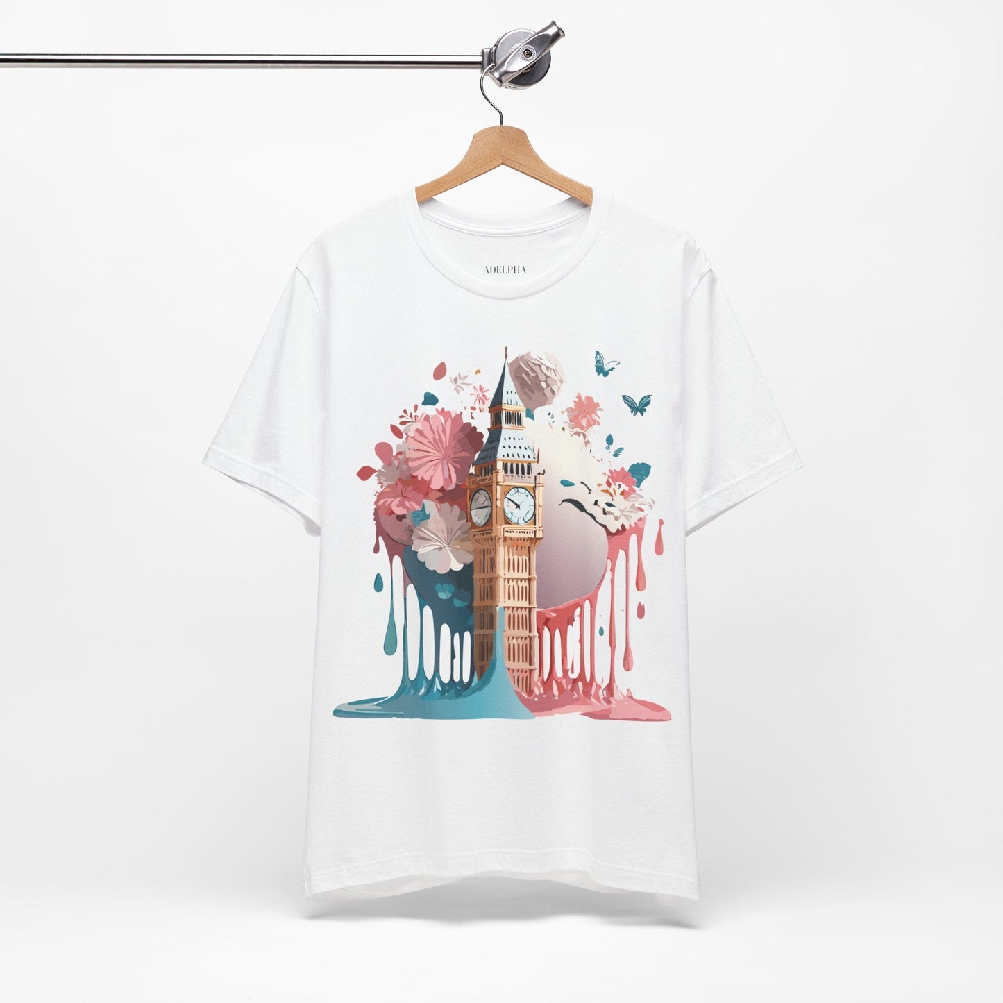 London Tourist Shirt Graphic Tee Unisex Vintage Inspired Artwork By Adelpha Original Collection