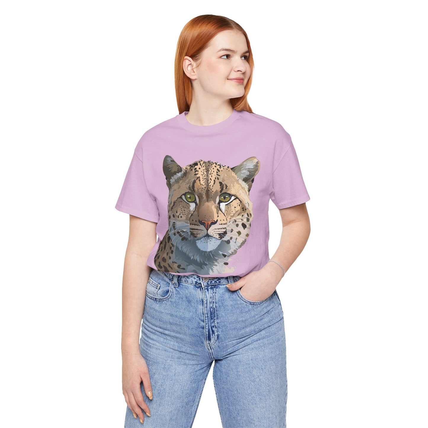 Unisex Animal Shirt With Animals Art Design Tee Short Sleeve Wildlife Print Tee Shirt