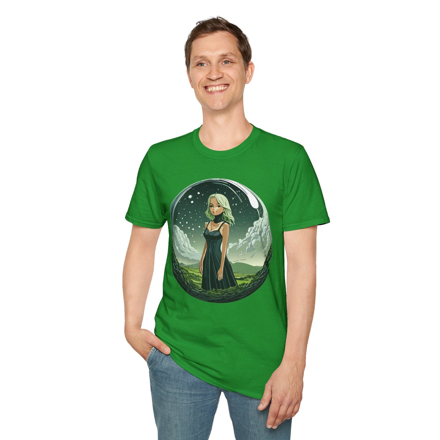 Womens Graphic T Shirt Art Design Tee Ladies Short Sleeve Softstyle 64000 Cotton Ring Spun