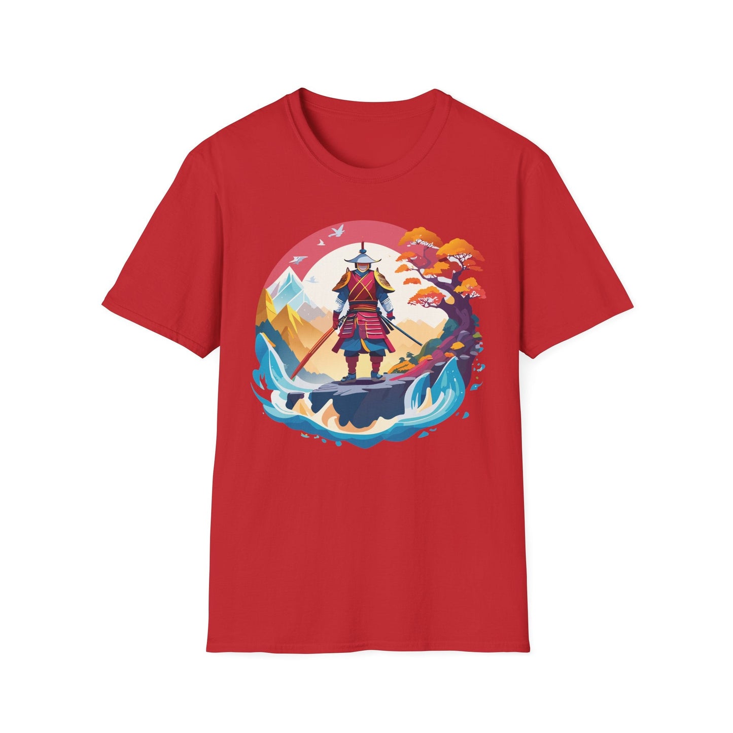 Samurai Shirt Gildan Softstyle 64000 Ring Spun Cotton Unisex Tee For Everyday Comfort