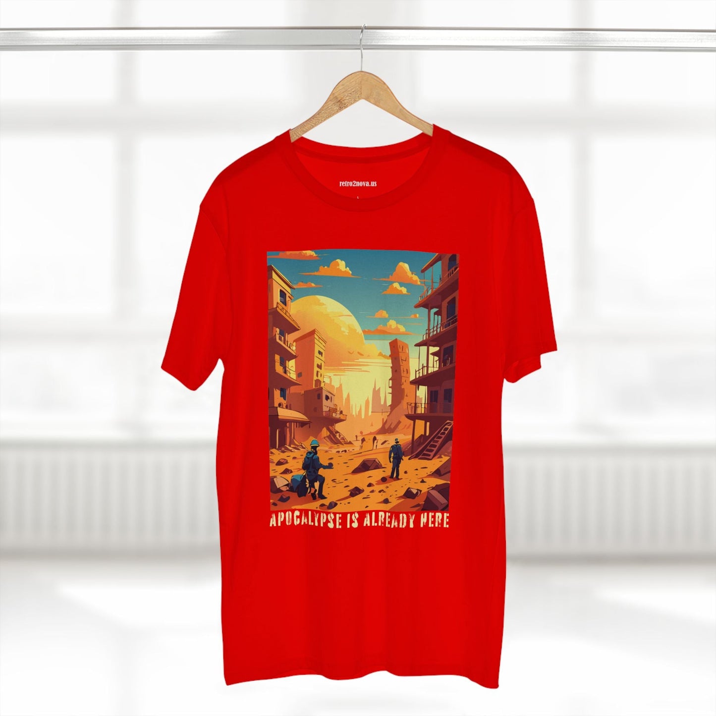 Cataclysm Doomsday Shirt Unisex Premium Cotton Tee With Original Art From Retro2Nova Art Collection