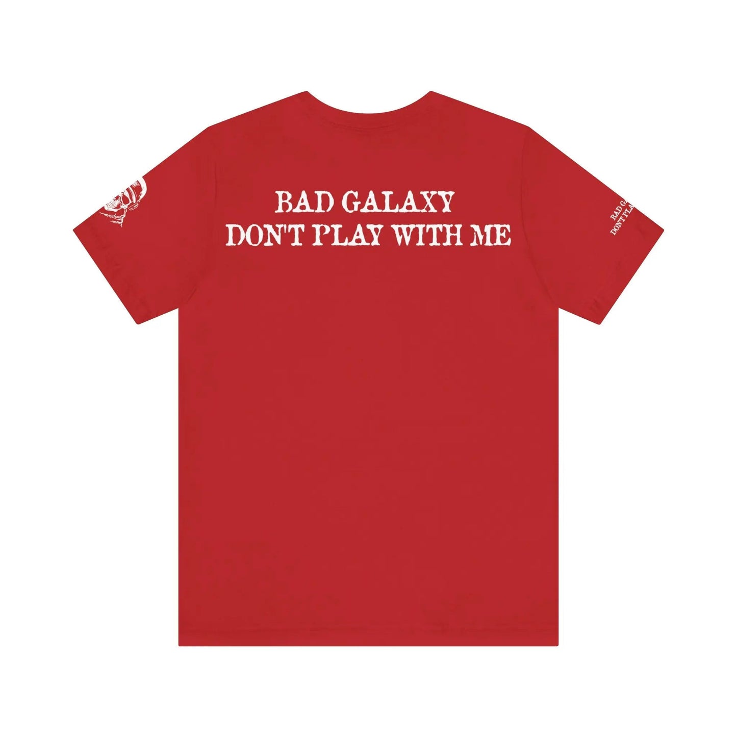 Bad Galaxy Skull T Shirt Made To Order 100 Percent Cotton Eco Friendly Inks USA Designed