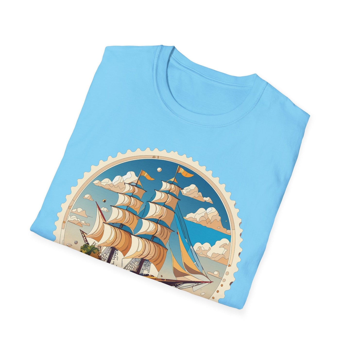 Nautical Ship Frigate Vessel T Shirts Unisex Tee Shirt Softstyle 64000 Ring Spun Cotton Comfort