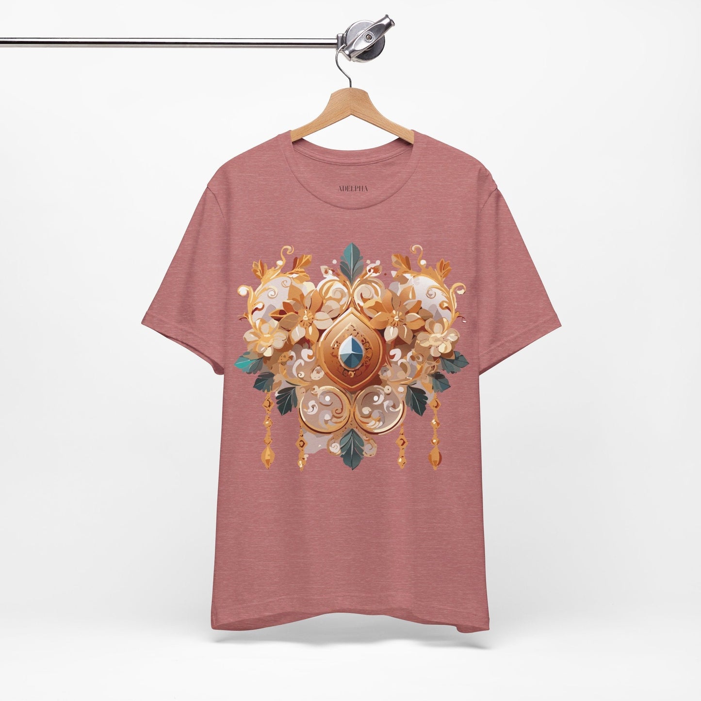 Jewelry Graphic Unisex 100 Cotton Vintage Treasure Art T-Shirt 34