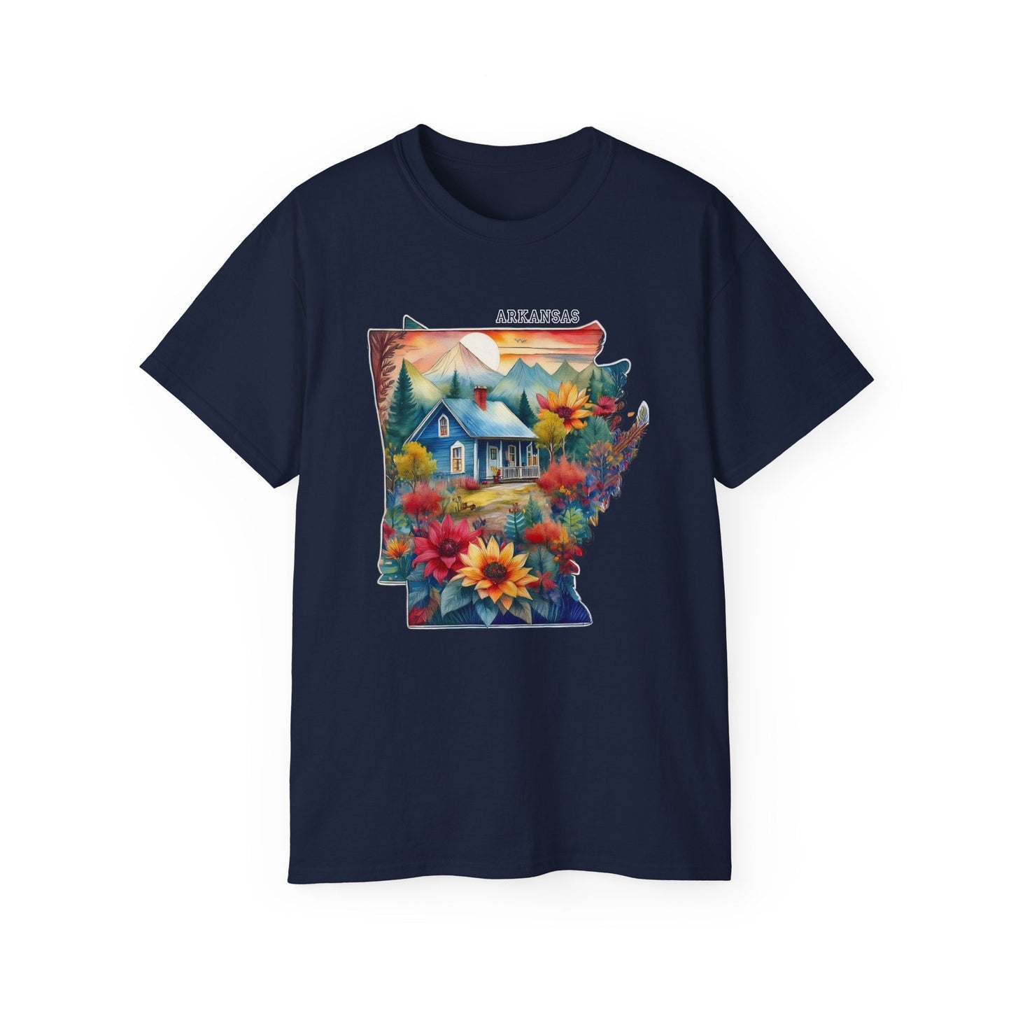 Arkansas Graphic Unisex Cotton T‑Shirt 2