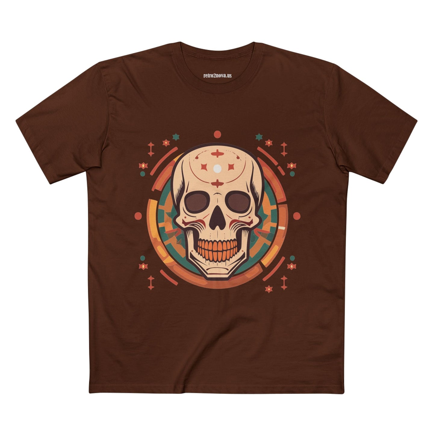 Skull Shirt Unisex Skeleton Tee Premium Cotton With Original Art Design From Retro2Nova Collection