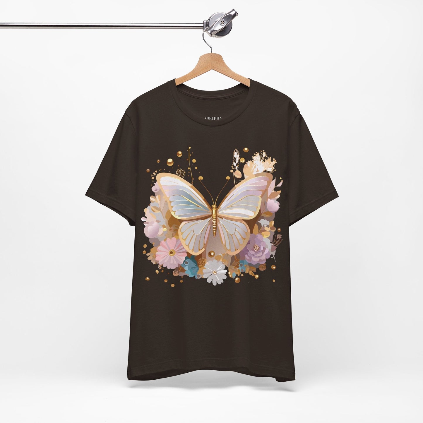 Unisex Graphic Tee With Adelpha Artwork Vintage Butterfly Inspired Art Design Tee