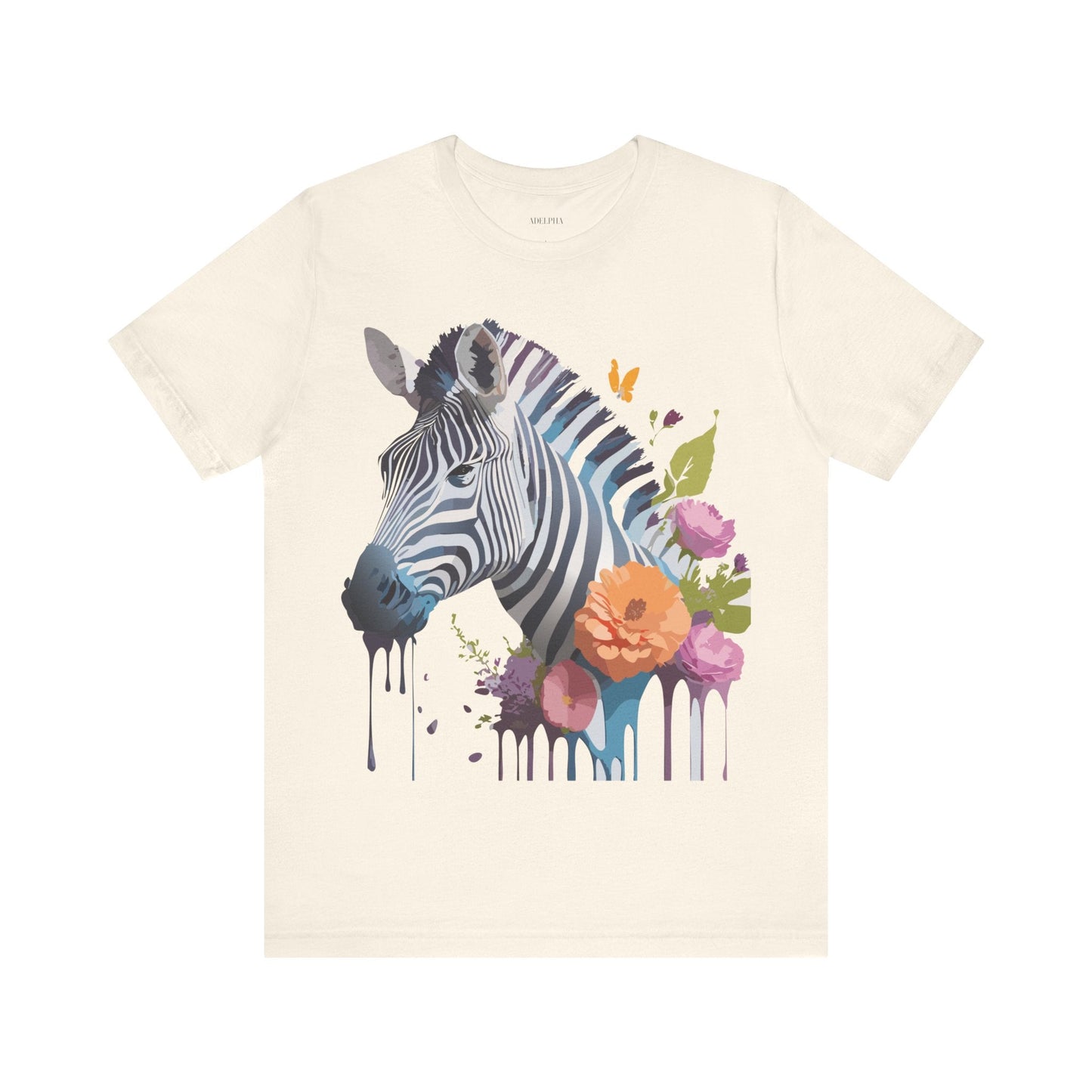 Adelpha Zebra Graphic Tee Unisex Short Sleeve Shirt Vintage Inspired Artwork Limited Edition