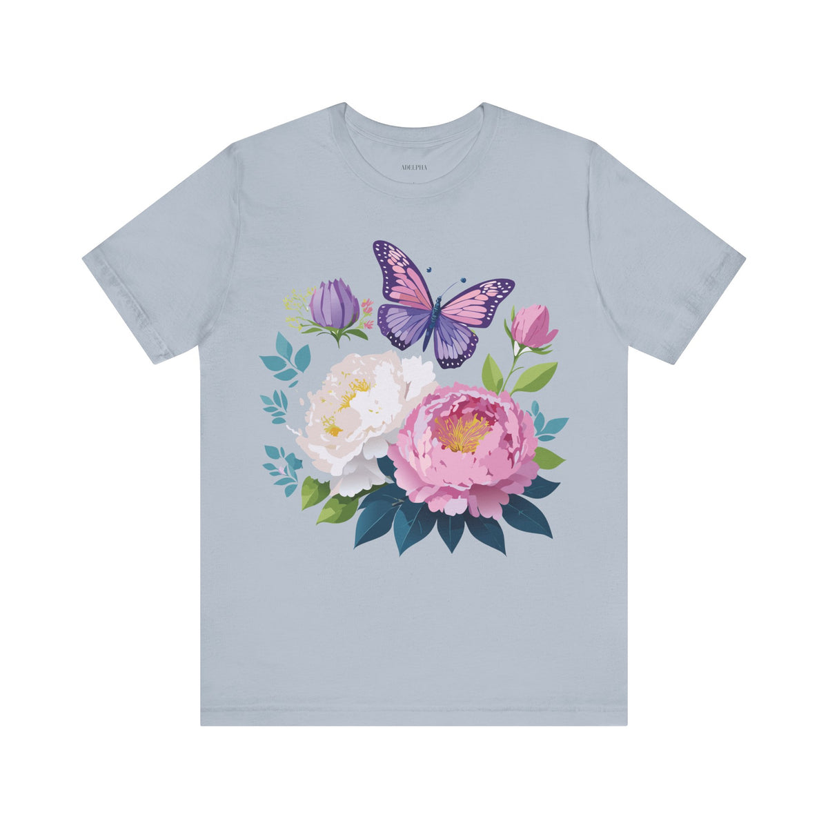 Floral Graphic Tee Shirt - Bella+Canvas Unisex 100 Cotton 38