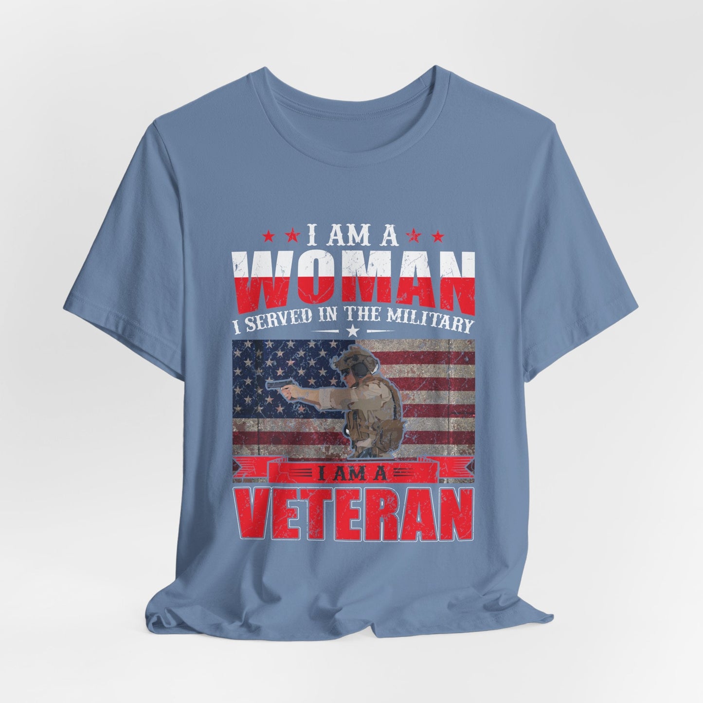 Army Veteran Patriotic Graphic Design Unisex Cotton T-Shirt v27
