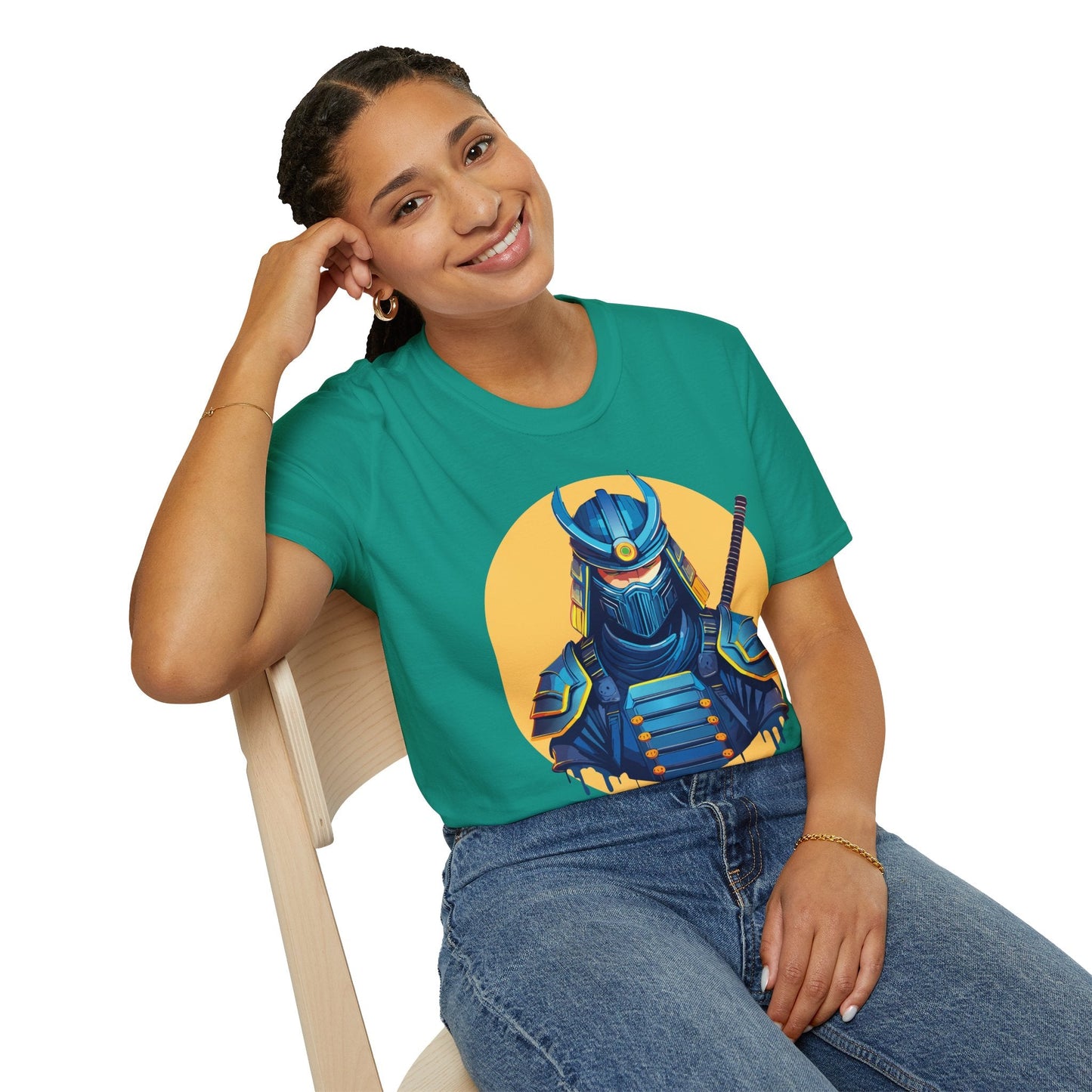 Samurai Shirt Unisex Softstyle T Shirt 100 Percent Ring Spun Cotton Tee For Everyday Comfort