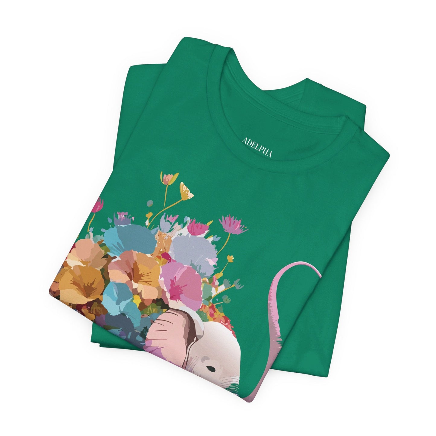 Elephant Graphic T Shirt Unisex Vintage Inspired Art Tee Adelpha Short Sleeve Artwork