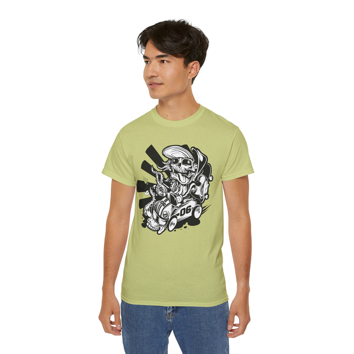 Skull Graphic Tee Unisex 100 Cotton Gildan T-Shirt
