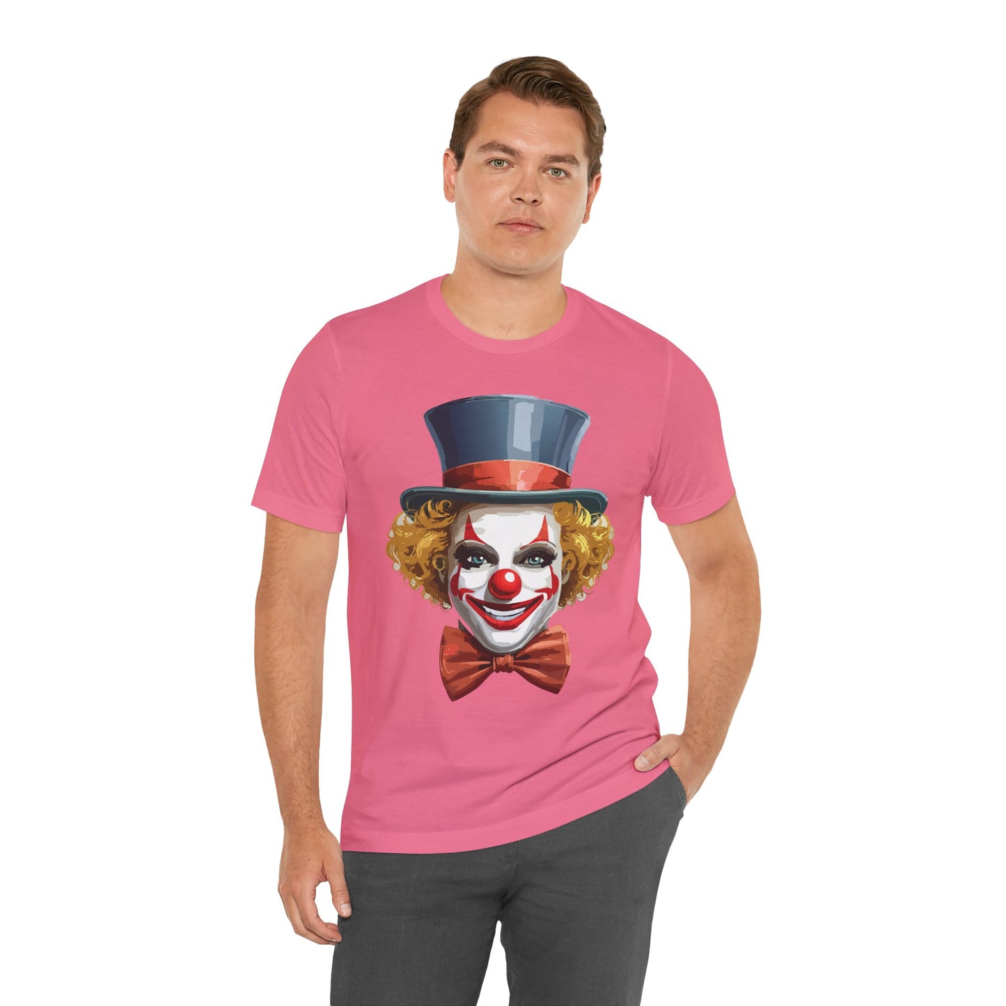 Clown Shirt, Funny Shirt, T-Shirt with Clown, Funny Art Design Tee, Circus Tees, Circus T-Shirt, Unisex Humor Wear 11