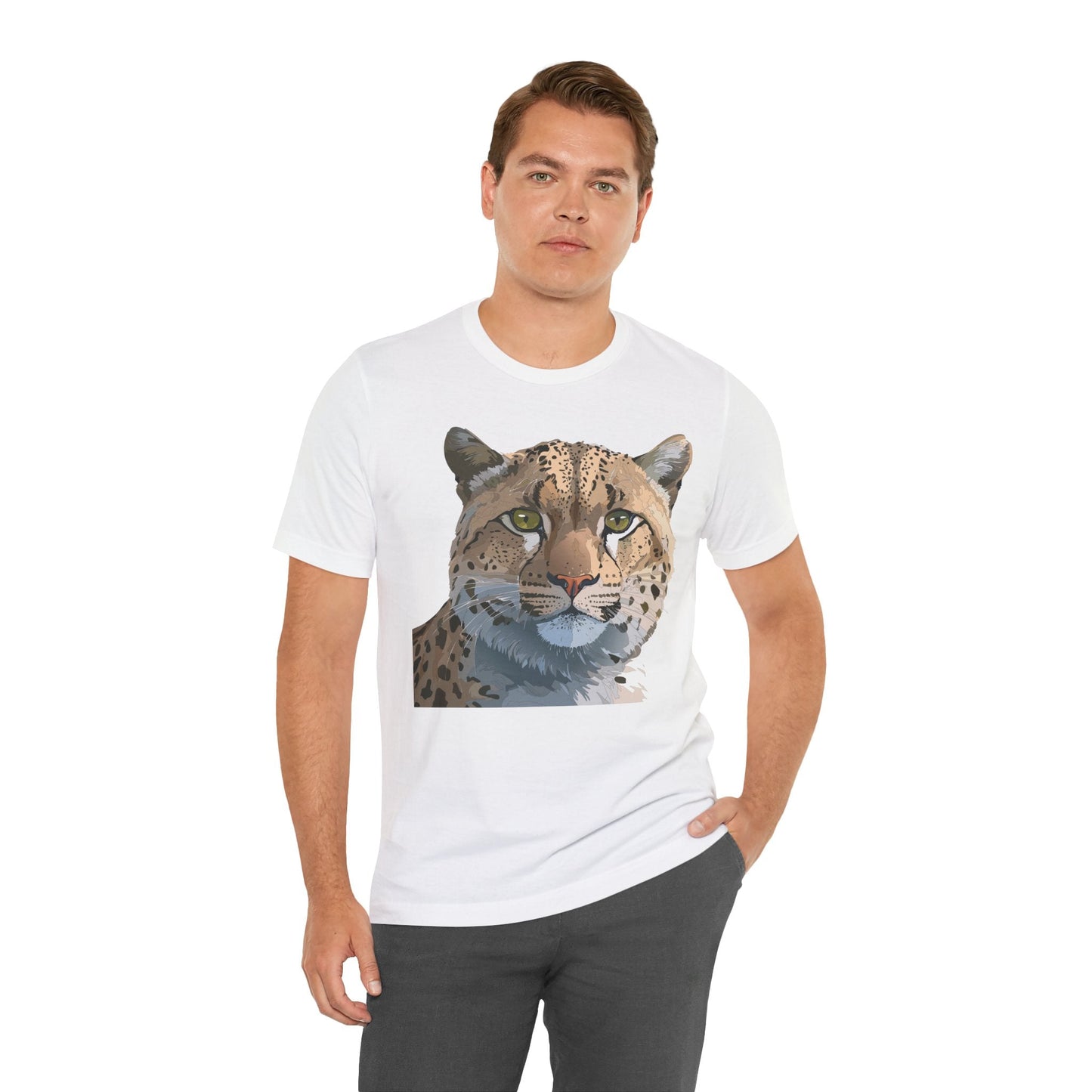 Unisex Animal Shirt With Animals Art Design Tee Short Sleeve Wildlife Print Tee Shirt