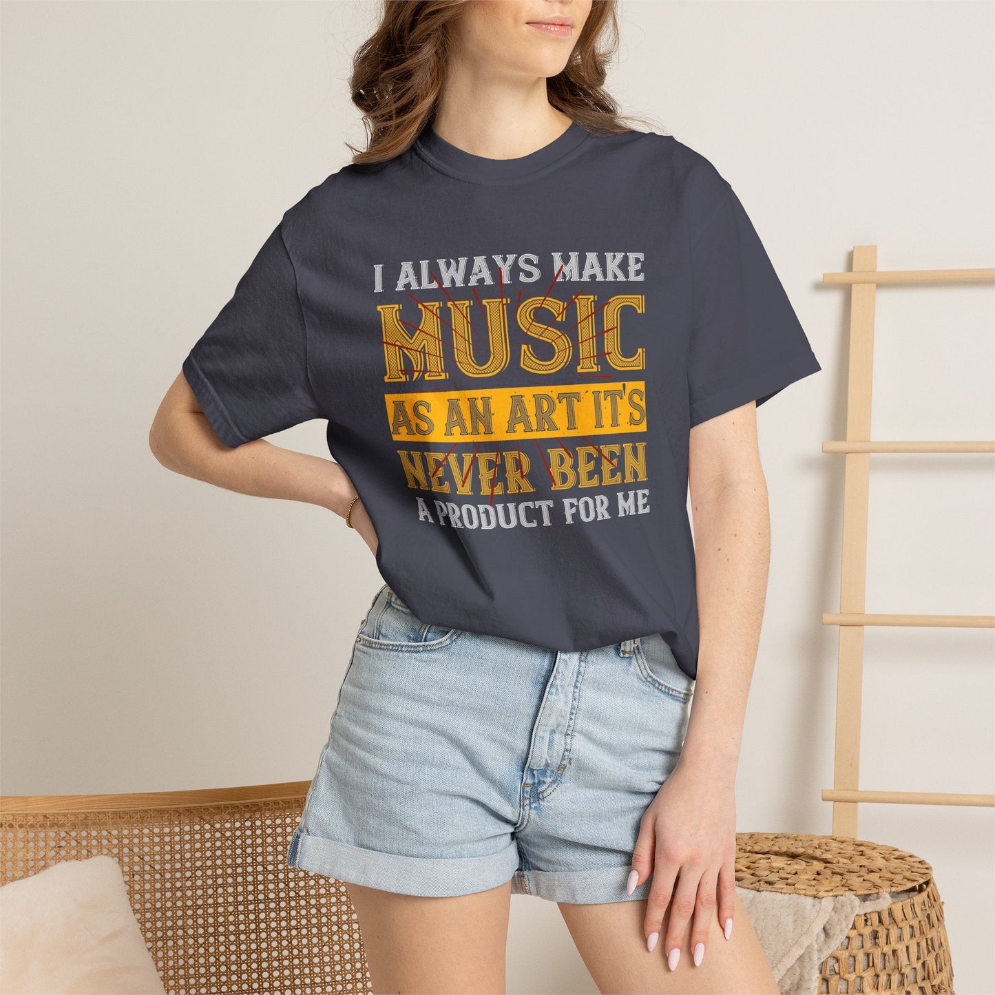 Music Graphic Design Unisex Cotton T-shirt m4