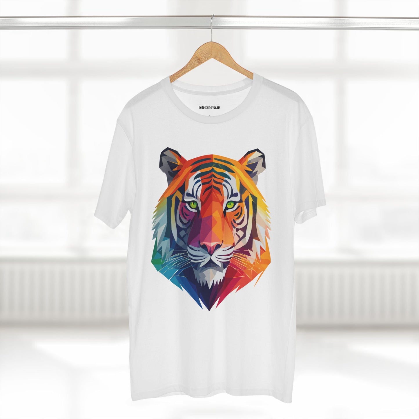 Tiger Shirt Unisex Premium Cotton Staple Tee With Original Art Design From Retro2Nova Collection For Everyday Wear