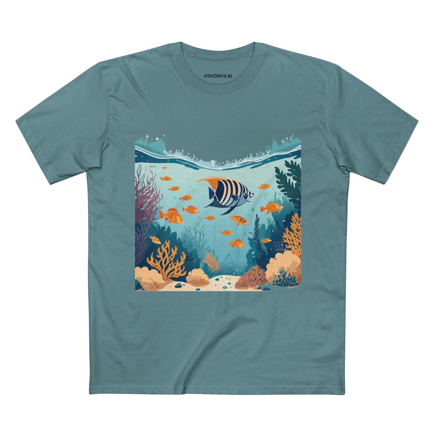 Ocean Pacific Unisex Premium Cotton Art Tee OP 7 Original Design Retro2Nova Collection