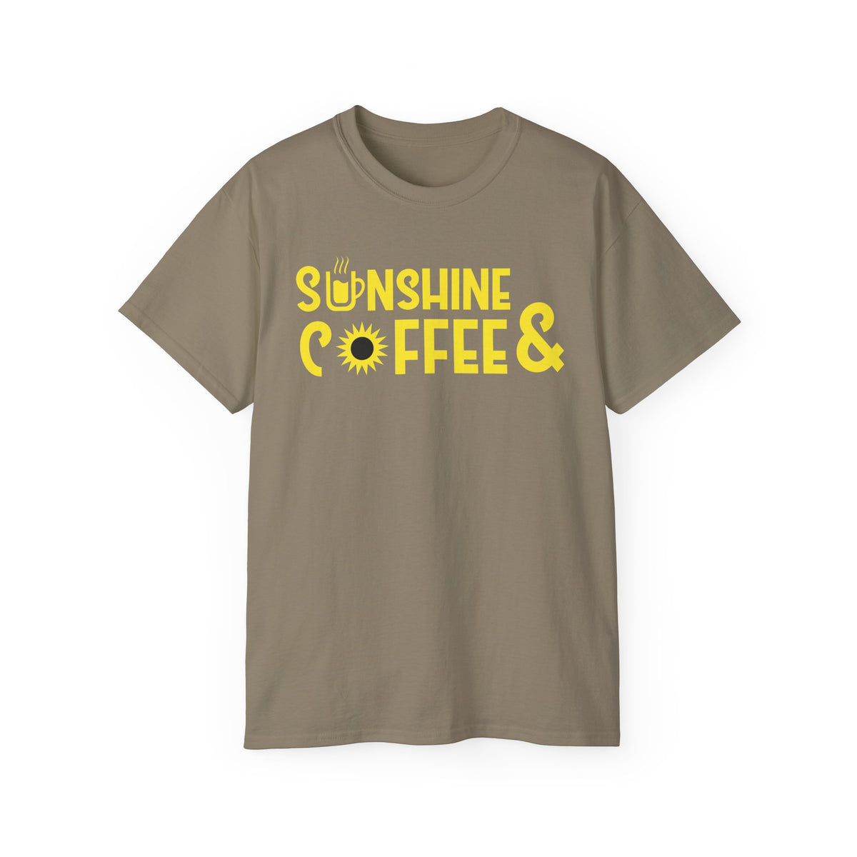 Sunshine Coffee & Tee | Yellow Sun Graphic T-Shirt