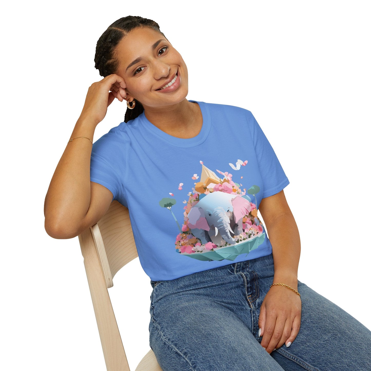 Elephant Graphic T Shirt For Animals Unisex Gildan Softstyle 64000 Cotton Tee Apparel