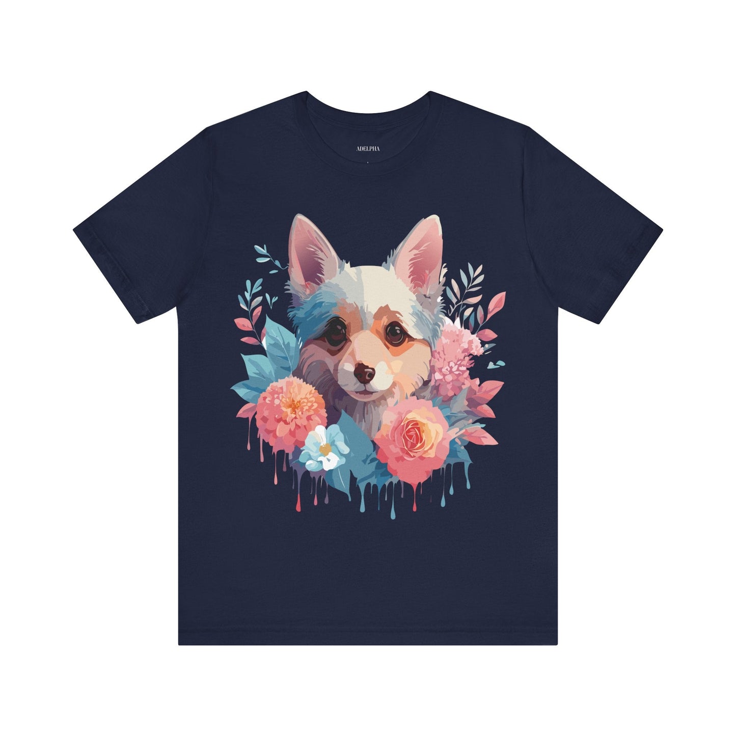 Dog Graphic Tee Unisex Short Sleeve Premium Vintage Inspired Artwork From Adelpha
