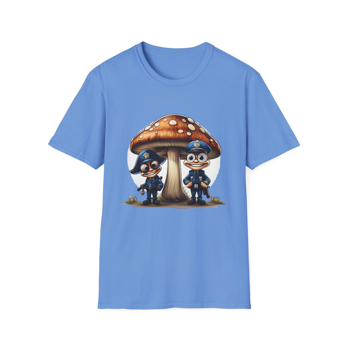 Funny Mashroom Cartoon  Graphic Tee Gildan Unisex 100 Cotton Tee Shirt c16