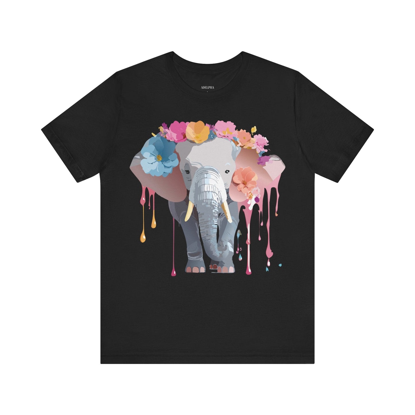 Vintage Inspired Adelpha Elephant Graphic T Shirt Unisex Short Sleeve Premium Artwork