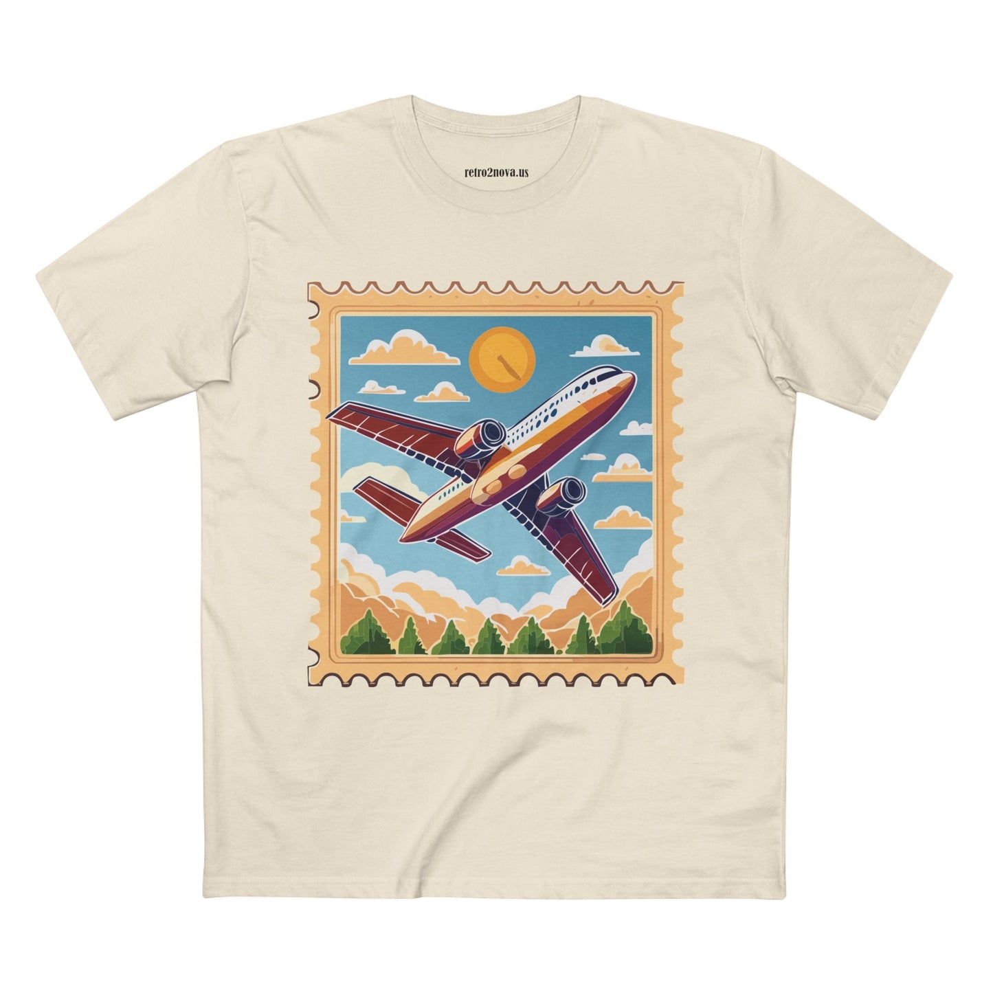 Postage Stamp Shirt Unisex Premium Cotton Tee With Original Art Design PS15 Premium Collection Tee