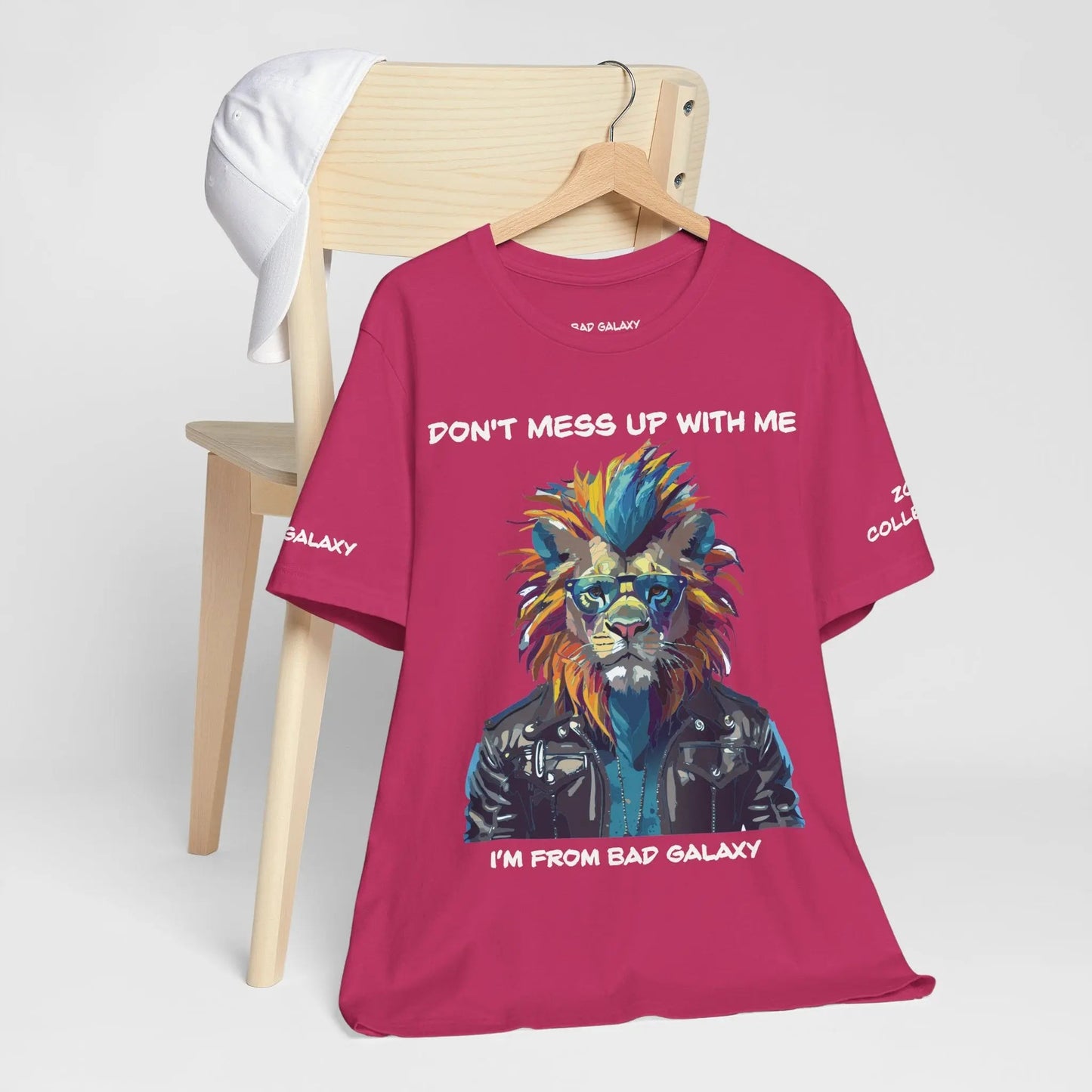 Bad Galaxy Animal T Shirt 100 Percent Cotton Eco Friendly Ink USA Printed Durable Stitching
