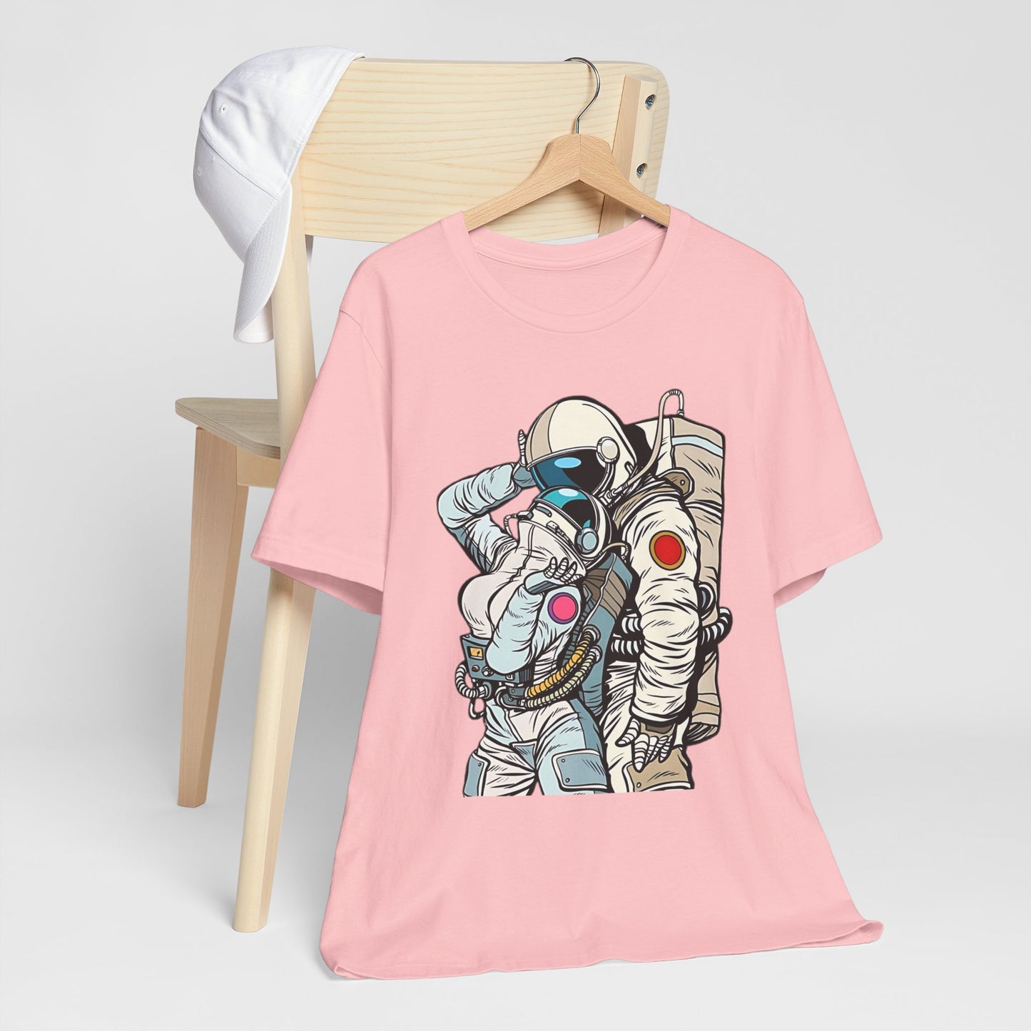 Unisex Astronaut T-shirt, Space Lovers Tee, Cosmic Top, Astronaut Graphic Tee, Cosmos Graphic T-Shirt, Love Shirt Art T-Shirt
