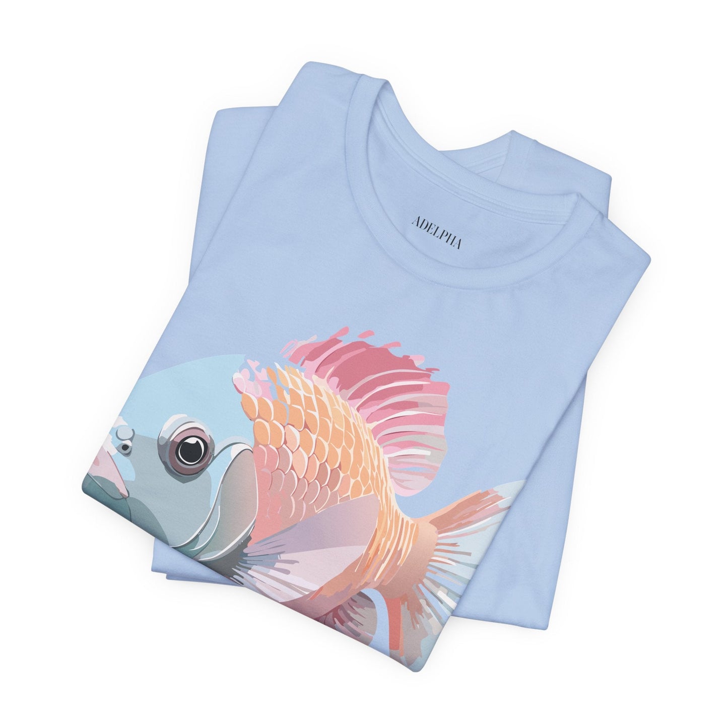Fish Graphic Unisex 100 Cotton Vintage Artwork Tee 1