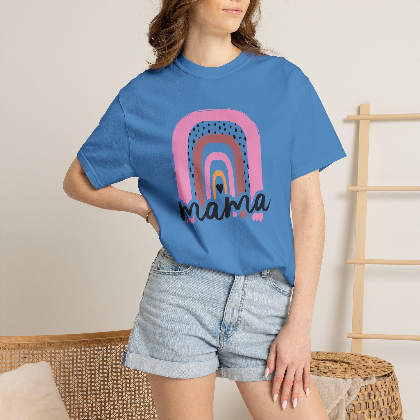 Mom T-shirt Mother's Day Mama Tee Unisex Comfort Colors Garment-Dyed Cotton h24