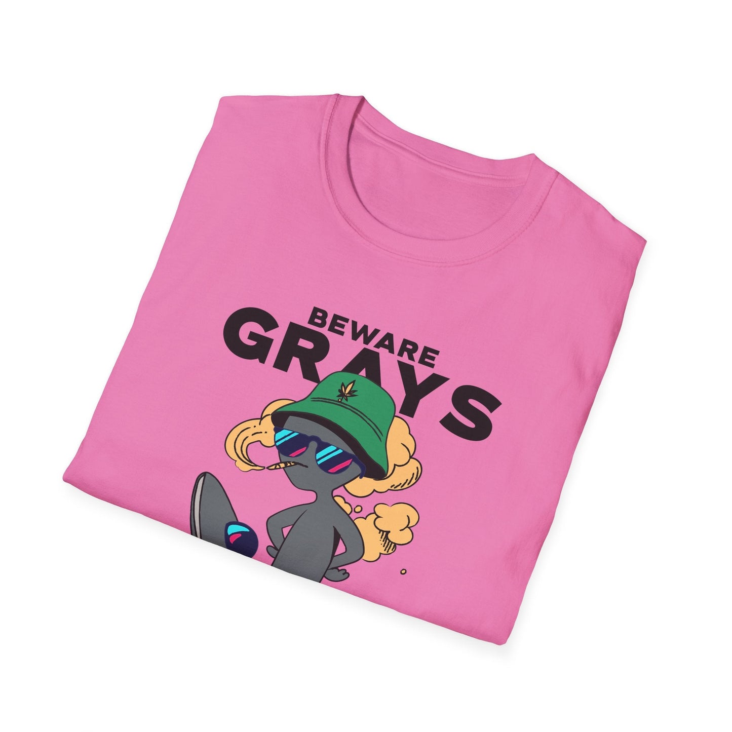 Funny Aliens UFO Graphic Unisex Cotton T-Shirt  18