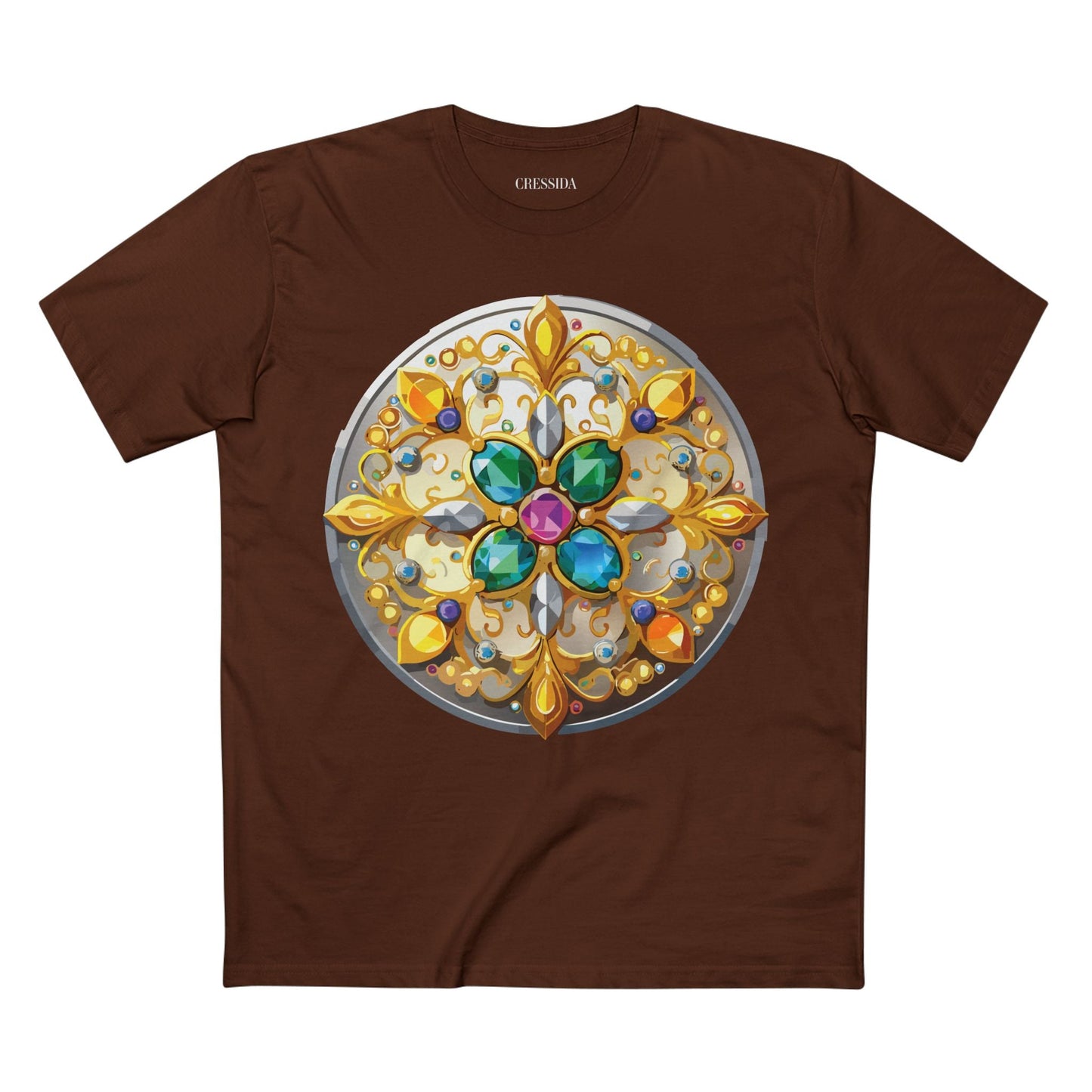 Medallion Graphic T-Shirt Unisex 100 Cotton With Gold Art Design Medal Tee 7
