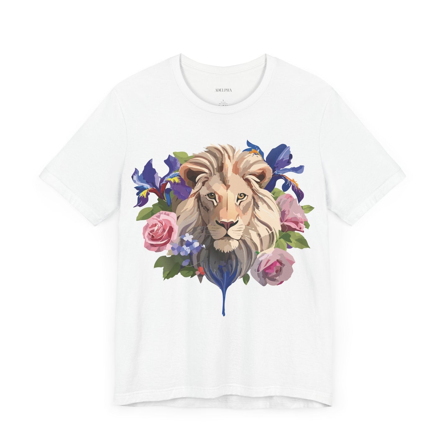 Adelpha Lion Graphic T Shirt Unisex Short Sleeve Art Design Tee Vintage Inspired