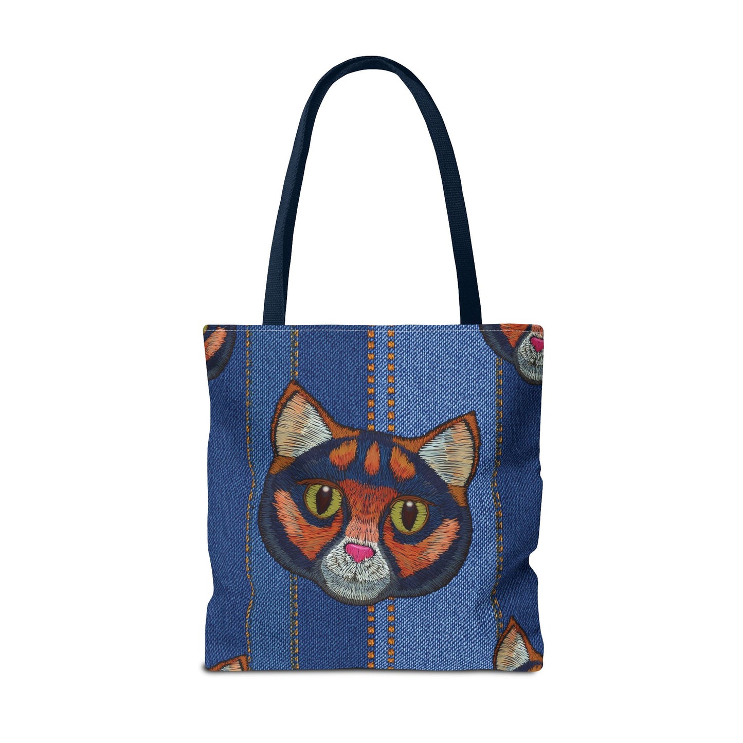 Denim Fabric Imitation Print Unisex Canvas Bag Poly Spun 3 Sizes Tote Bag 190