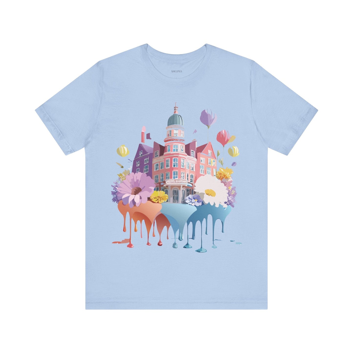 Unisex Graphic T Shirt With Adelpha Artwork Vintage Amsterdam Design Short Sleeve